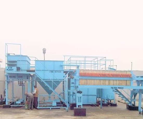 Batching & Cement Industry Effluent Treatment Plant Waste Water Treatment Process Plant